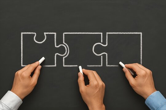 concept of working together to solve a complex issue, where each person contributes to a larger whole. It's a powerful metaphor for synergy, where the combined effort of a group is greater than the su