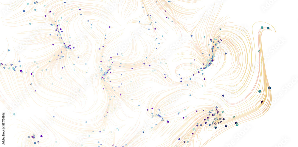 Poster high-resolution abstract background with swirling lines and scattered dots. ideal for websites, pres