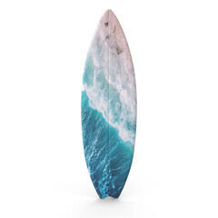 Surfboard Isolated on Transparent Background