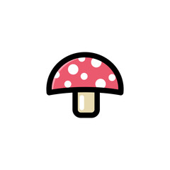 Vector illustration of mushroom icon