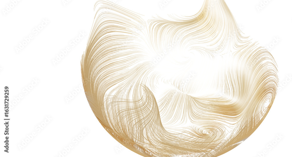 Poster high-resolution image of an abstract gold swirl, perfect for backgrounds and design projects. elegan