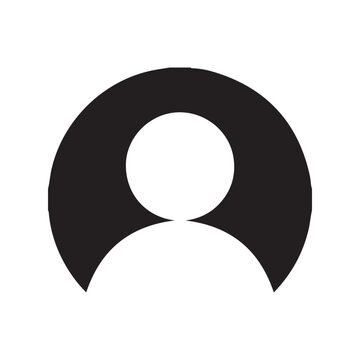 User Profile Icon &ndash; Person Avatar Symbol for Web and Apps