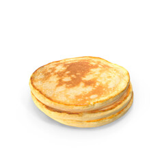 Stack of Pancakes Isolated on Transparent Background