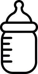 Baby Bottle outline icon vector illustration