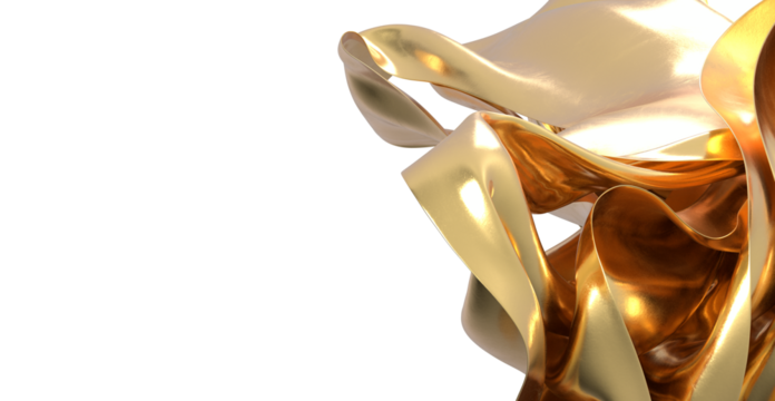 Luxury gold texture. Abstract art background. Modern design. 3D render.