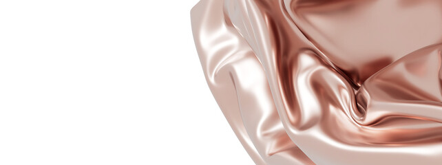 Luxury rose gold silk fabric texture. Perfect for elegant designs and backgrounds.