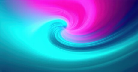 Obraz premium Vibrant swirl, blending turquoise, pink, purple hues. Dynamic energy radiates from central point, creating fluid motion.