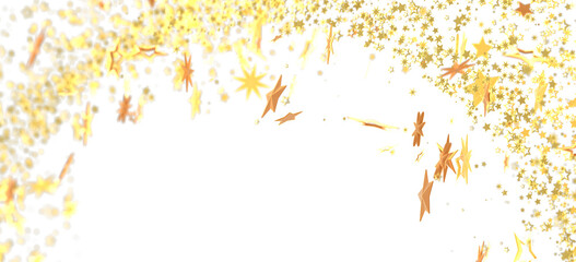 Sparkling gold stars on white. Perfect for holidays, celebrations, and more!