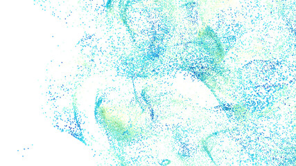 Beautiful abstract background with blue and green particle scatter. Perfect for design projects.