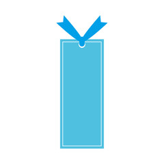 白いラインの入ったシンプルなしおり　青　単品
Simple bookmark with white lines, blue, single item
