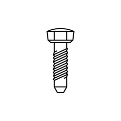 Abstract geometric shape isolated on white background