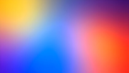 Radiant tricolor gradient from blue through red to yellow—vivid, smooth, and emotionally charged.