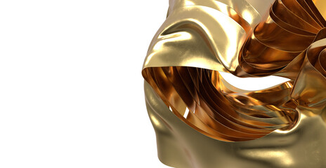 Premium gold metallic abstract art.  Perfect for luxury, elegance, and modern designs.