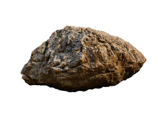 Obraz premium Heavy reef rock isolated on a transparent or white background