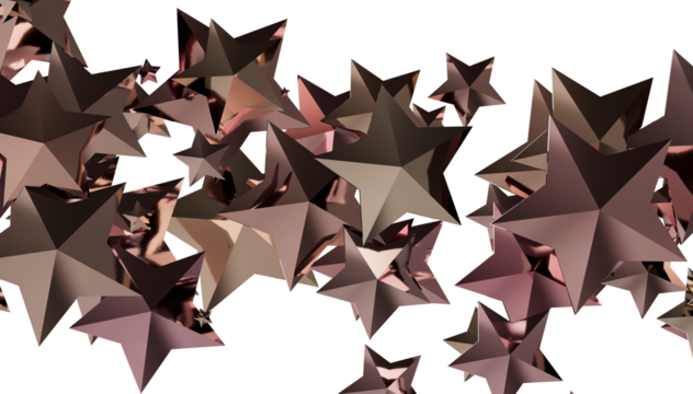 Abstract background with rose gold stars. Perfect for festive designs, luxury brands, and more. - Powered by Adobe
