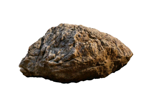 Heavy reef rock isolated on a transparent or white background