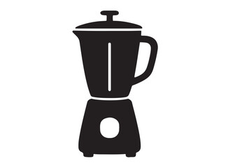 blender logo silhouette vector, blender vector silhouette vector illustration, simple silhouette illustration of blender, kitchen blender logo vector silhouette on white background