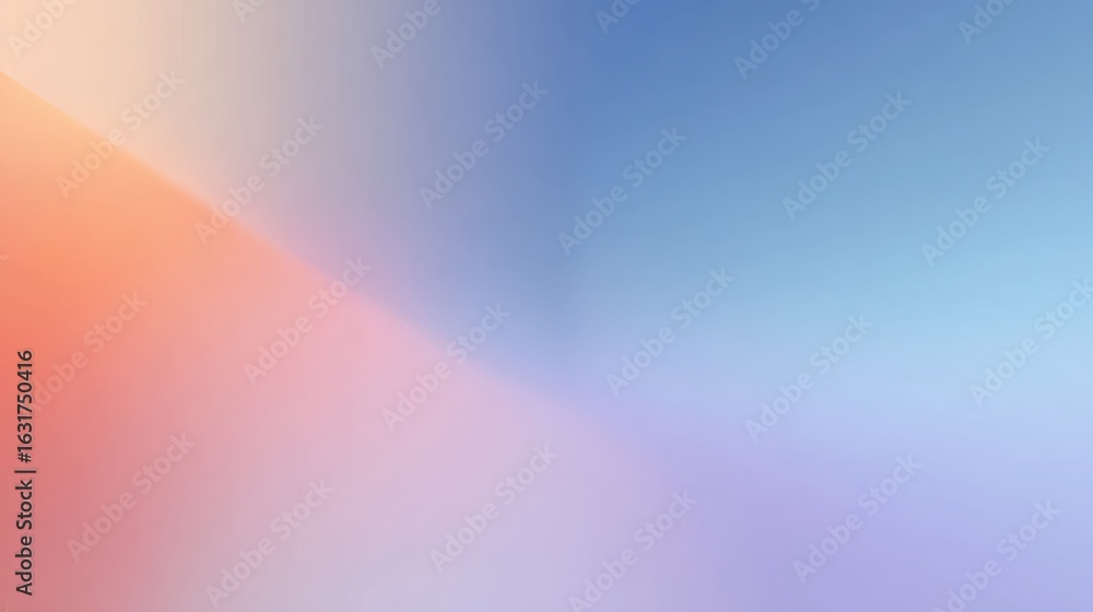 Poster soft color abstract: a smooth gradient of colors blends seamlessly, creating a sense of tranquility 
