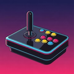 Retro video  controller illustration.