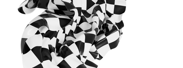 Abstract image of a checkered flag, perfect for racing, competition, or victory themes.