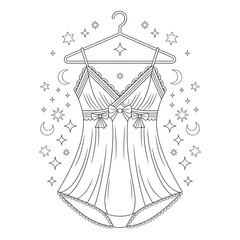 She is a dress