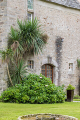 Fototapeta premium Hidden gem Botanic garden of Chateaux Vauville in Normandy in France