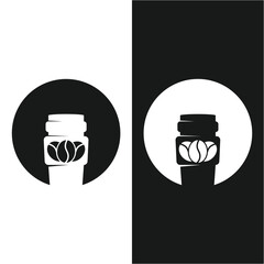 coffee bean icon vector