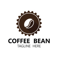 coffee bean icon vector