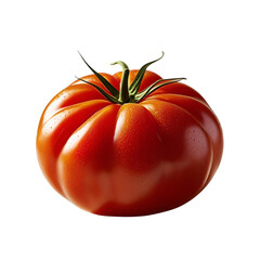 Juicy Ripe Tomato with Natural Lighting &ndash; Transparent PNG for Culinary and Branding Projects