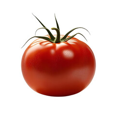 Juicy Ripe Tomato with Natural Lighting &ndash; Transparent PNG for Culinary and Branding Projects