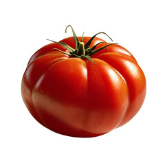 Juicy Ripe Tomato with Natural Lighting &ndash; Transparent PNG for Culinary and Branding Projects