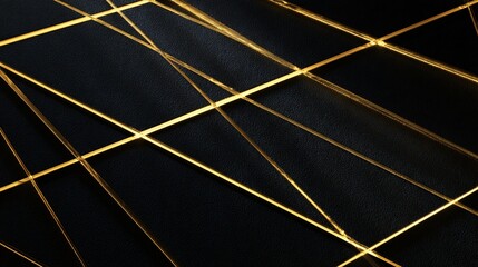 Elegant Black Metal Background with Gold Accents for Luxury Designs