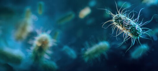 The Vibrant World of Bacteria Under the Microscope in Stunning Detail