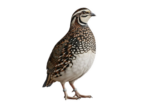 California quail bird isolated on transparent background