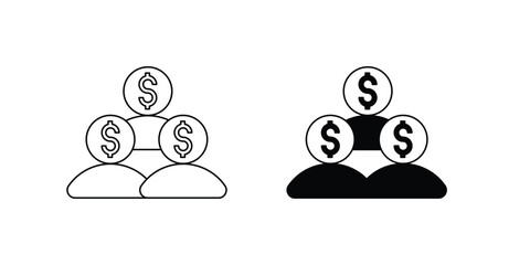 Growth  set icon with white background vector stock illustration