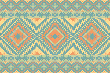 Aztec Textile Design Geometric Shapes and Southwestern Motif