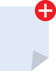 Obraz premium new file concept empty status single icon. to upload or add files. modern graphic element for landing page, ui empty status, infographic, icon. flat cartoon design illustration on background.