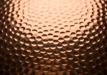 Close-up view of a hammered copper surface.