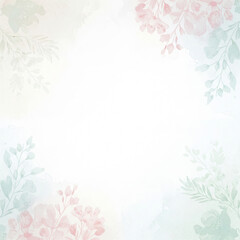 A soft, pastel-colored floral background featuring delicate pink and green hues, perfect for invitations or decorative purposes.