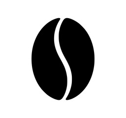 Fototapeta premium Coffee bean silhouette icon