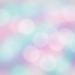 Fototapeta premium A dreamy, abstract background featuring soft pastel colors and blurred circles, creating a serene and calming atmosphere.