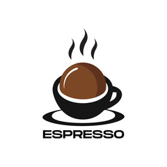 Coffee espresso logo cafe cafeteria icon template