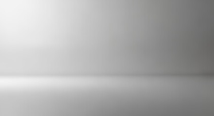 A clean and minimalist background with a smooth gradient from white to gray creating a sense of depth