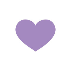 Illustration of Lavender Heart Graphic: Perfect for Valentine's Day, Love Designs, and Romantic Projects vector