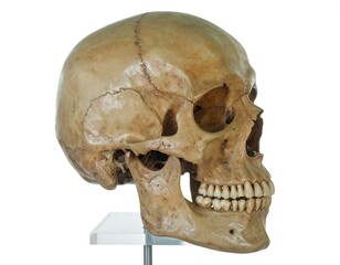 Anatomical human skull profile