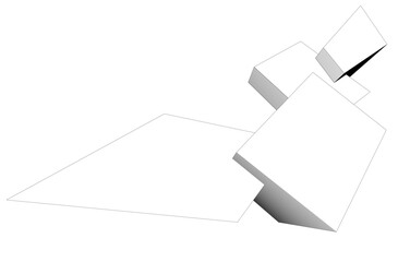 abstract architecture, vector background