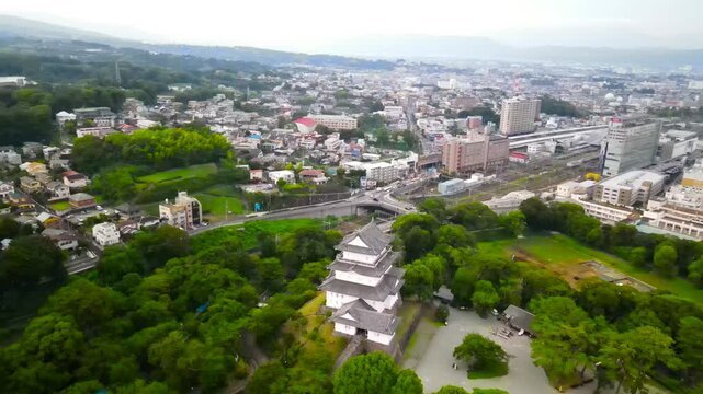 Samurai castle in the city of Odawara. Japan. 