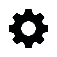 Black setting crescent moon symbol isolated on white background