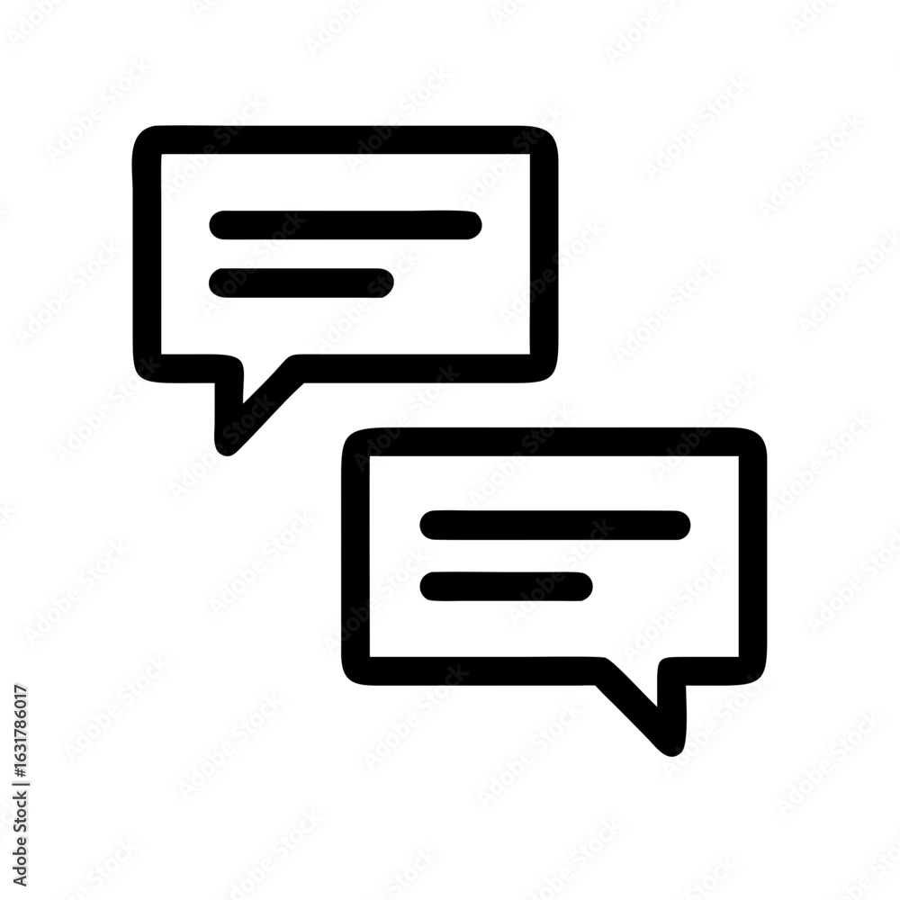 Poster speech bubble icon vector illustration conversation dialogue message communication chat comment talk