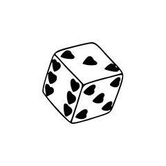 romantic dice: a symbol of love and opportunity
